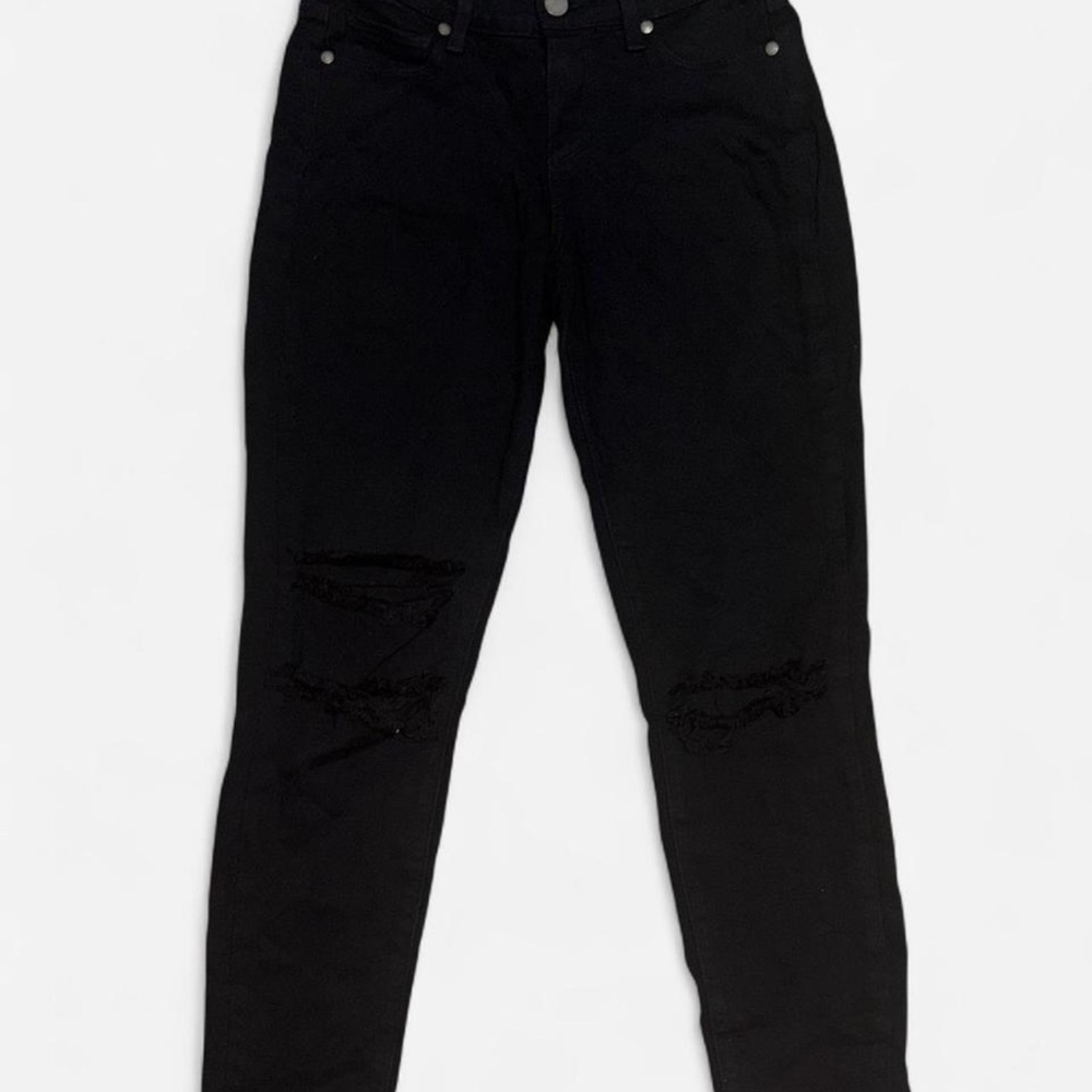Black Paige skinny ripped jeans 27 #rippedjeans